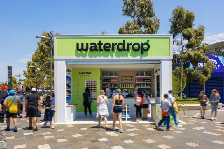 Groblox x Waterdrop at Australian Open 2026