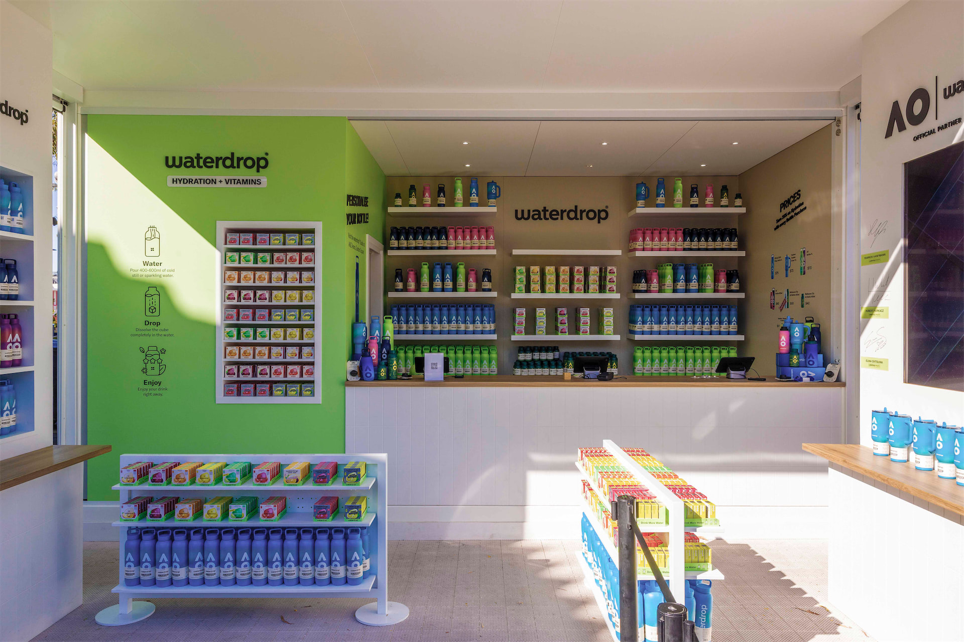 Groblox x Waterdrop at Australian Open 2026