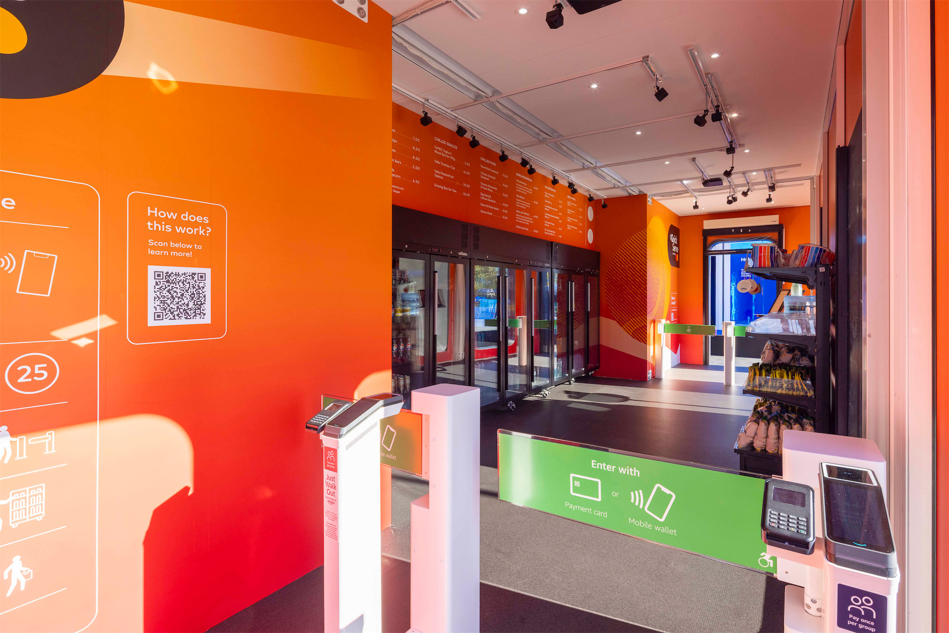 A pop-up store built of Groblox modular event structures