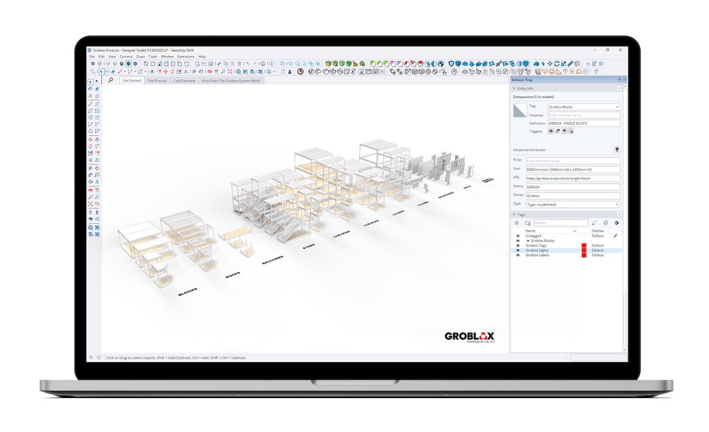 Groblox designers toolkit macbook opt